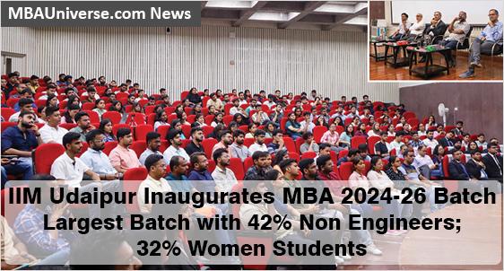 IIM Udaipur Welcomes Largest MBA batch 2024-26 