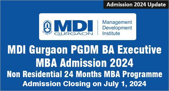 MDI Gurgaon PGDM Business Administration Admission 